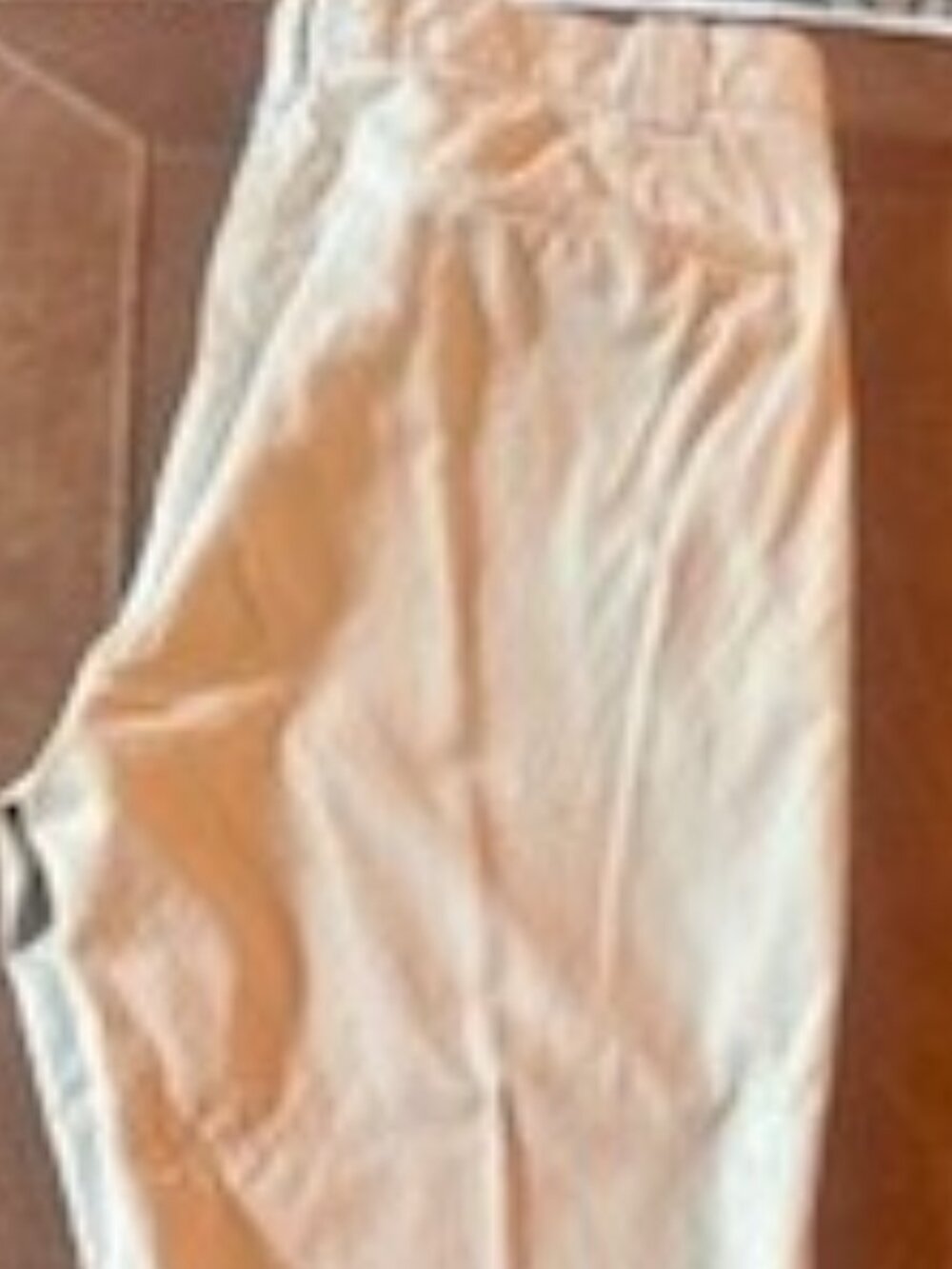 HSM Khaki Flat Front Casual Pants Men's 36x32 Beige Chino Dress Pants